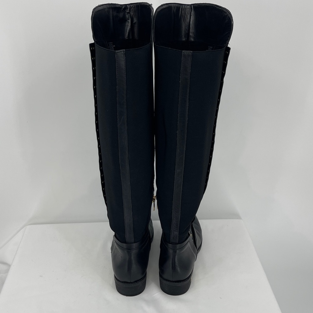 VINCE CAMUTO PARDONAL Black Over the Knee Boots with Gold Accents WOMENS SIZE 9M - Picture 5 of 10
